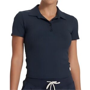 Vuori Pose Fitted Polo Navy Blue Medium
